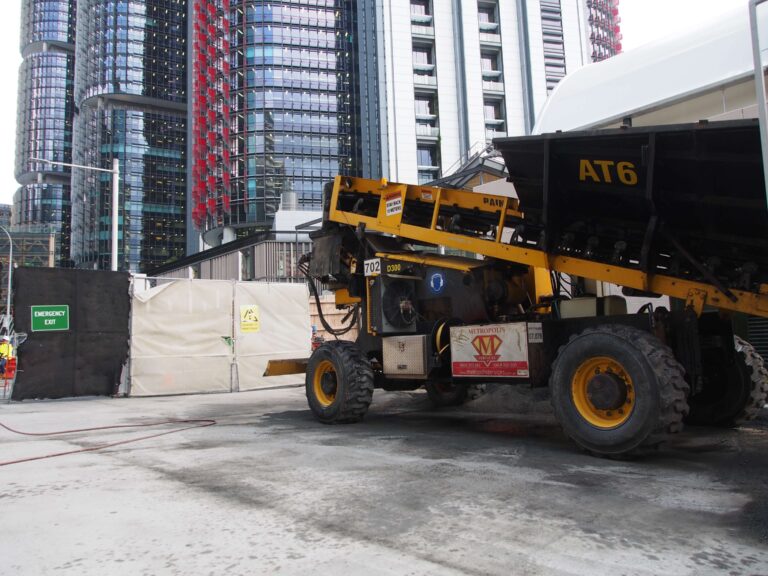 Placing Stabilised Sand- Darling Harbour NSW
